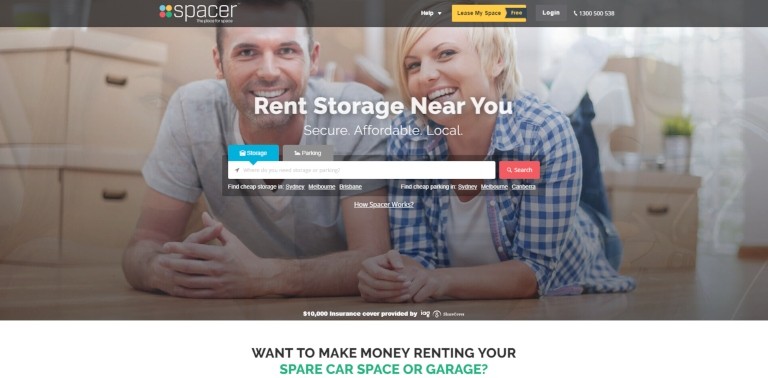 Spacer - Australian website for space renting