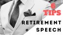 tips for giving an awesome retirement speech