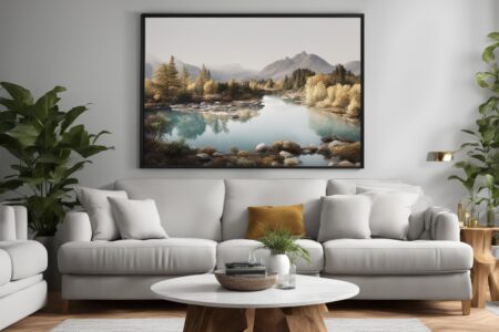 large framed wall art for living room - None