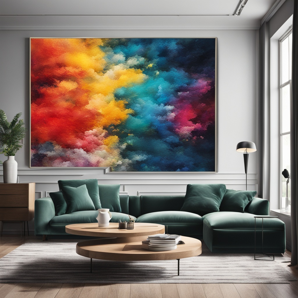 best wall art for living room - Incorporating Colour and Texture