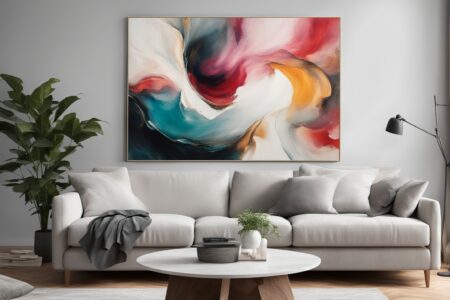 oversized abstract wall art - None